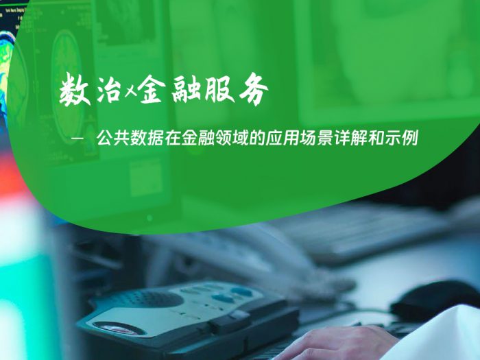 公共数据在金融领域的应用场景详解和示例