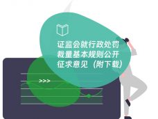 证监会就行政处罚裁量基本规则公开征求意见（附下载）